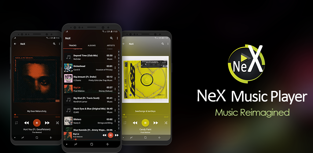 NeX Music Player banner